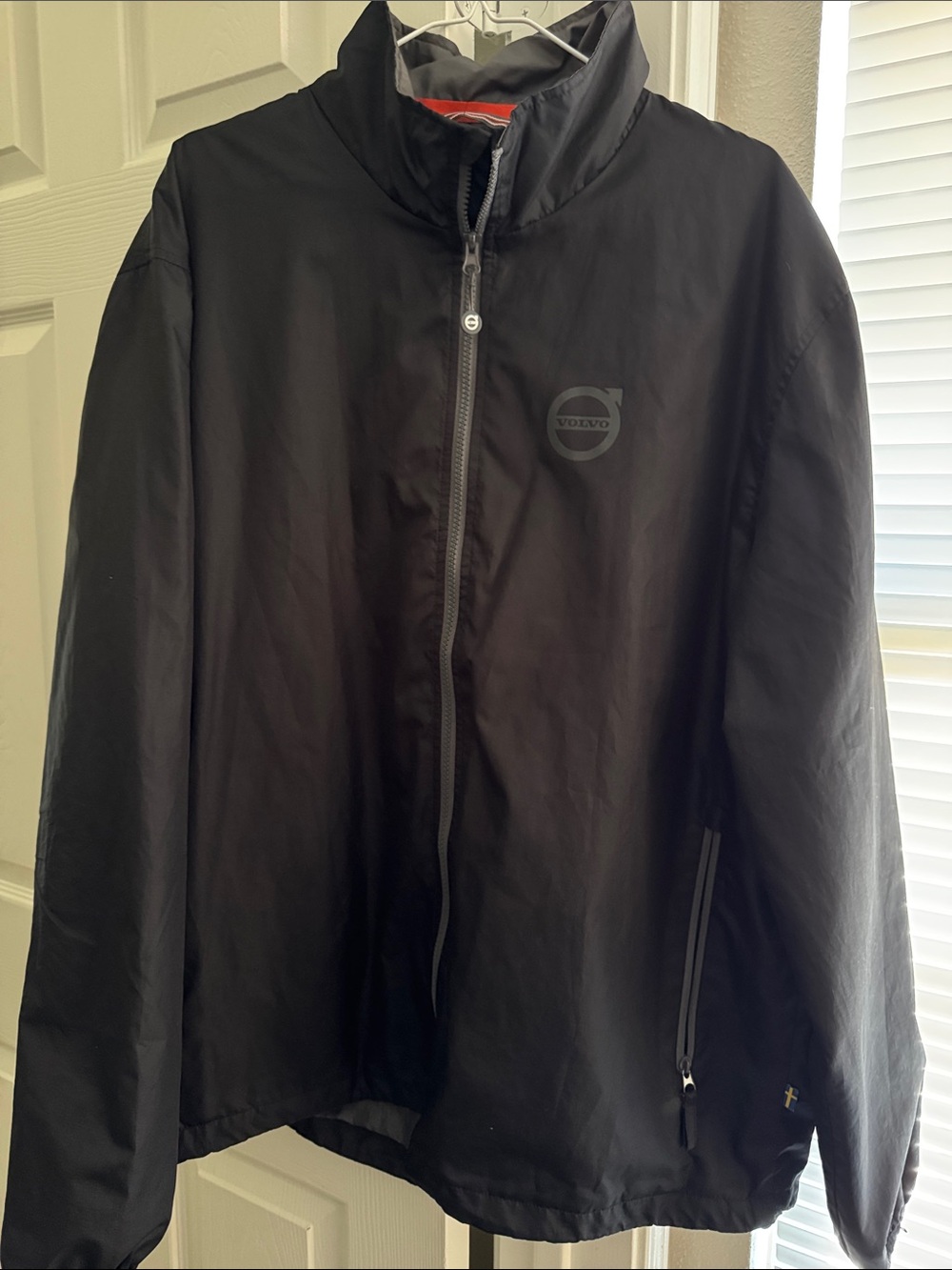 Volvo Men's Black Lightweight Windbreaker Jacket